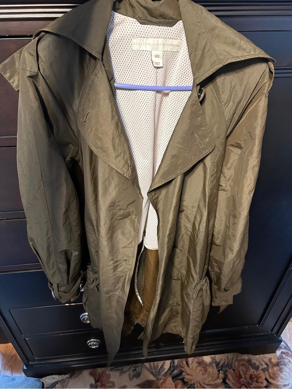 Stella McCartney Women’s Olive Trench Coat